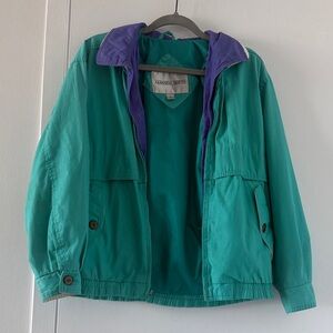 Amanda Smith Teal and Purple Jacket